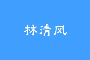 林清风