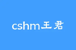 cshm王君