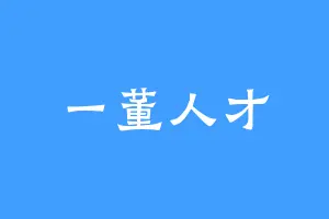 一董人才