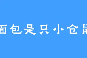 面包是只小仓鼠