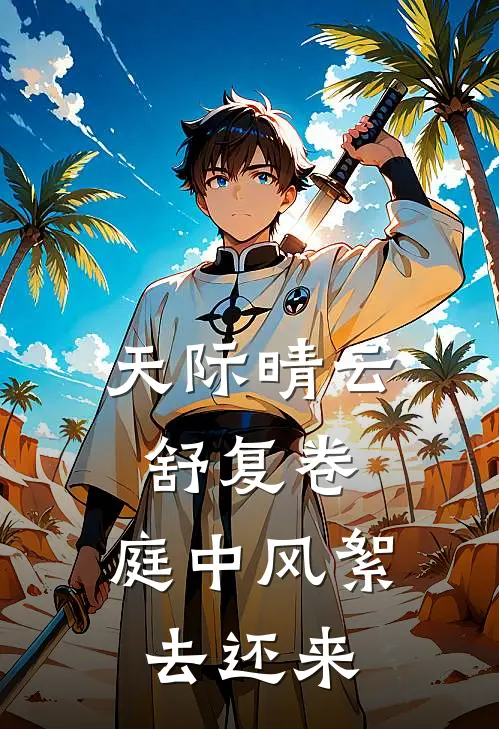 天际晴云舒复卷,庭中风絮去还来