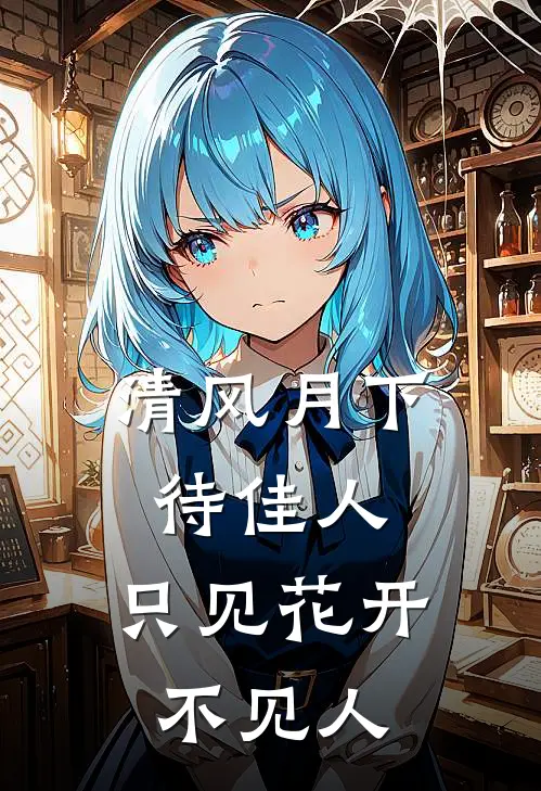 清风月下待佳人,只见花开不见人