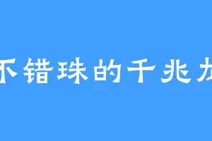 目不错珠的千兆龙兽