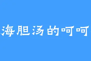爱吃海胆汤的呵呵林枫
