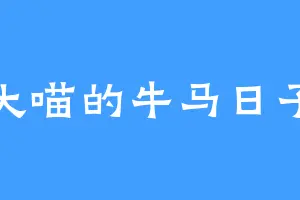 大喵的牛马日子