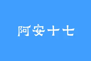 阿安十七