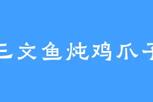 三文鱼炖鸡爪子