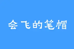 会飞的笔帽