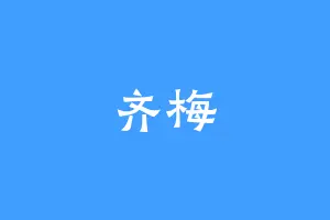 齐梅