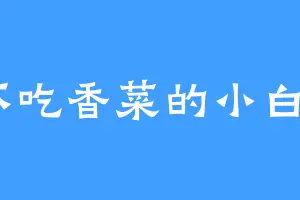 不吃香菜的小白6