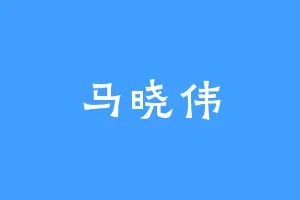 马晓伟